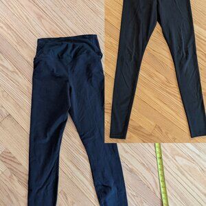 TWO Pairs of NIKE Leggings Black Women's Small DRI-Fit Running Yoga pants LOT